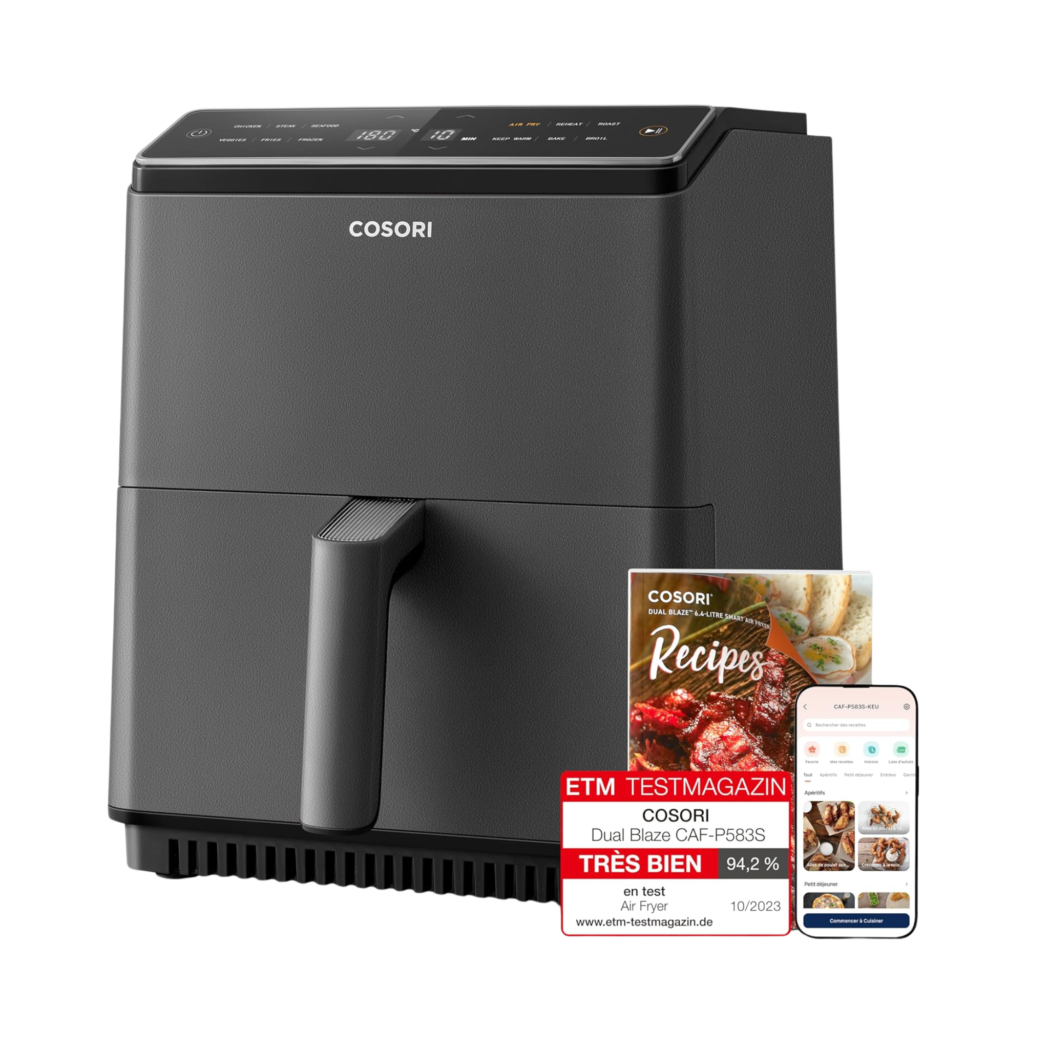 Airfryer Cosori Dual Blaze 6,4L