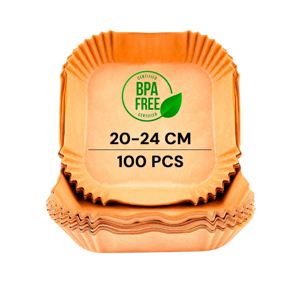 Papier cuisson jetable carré Airfryer x100