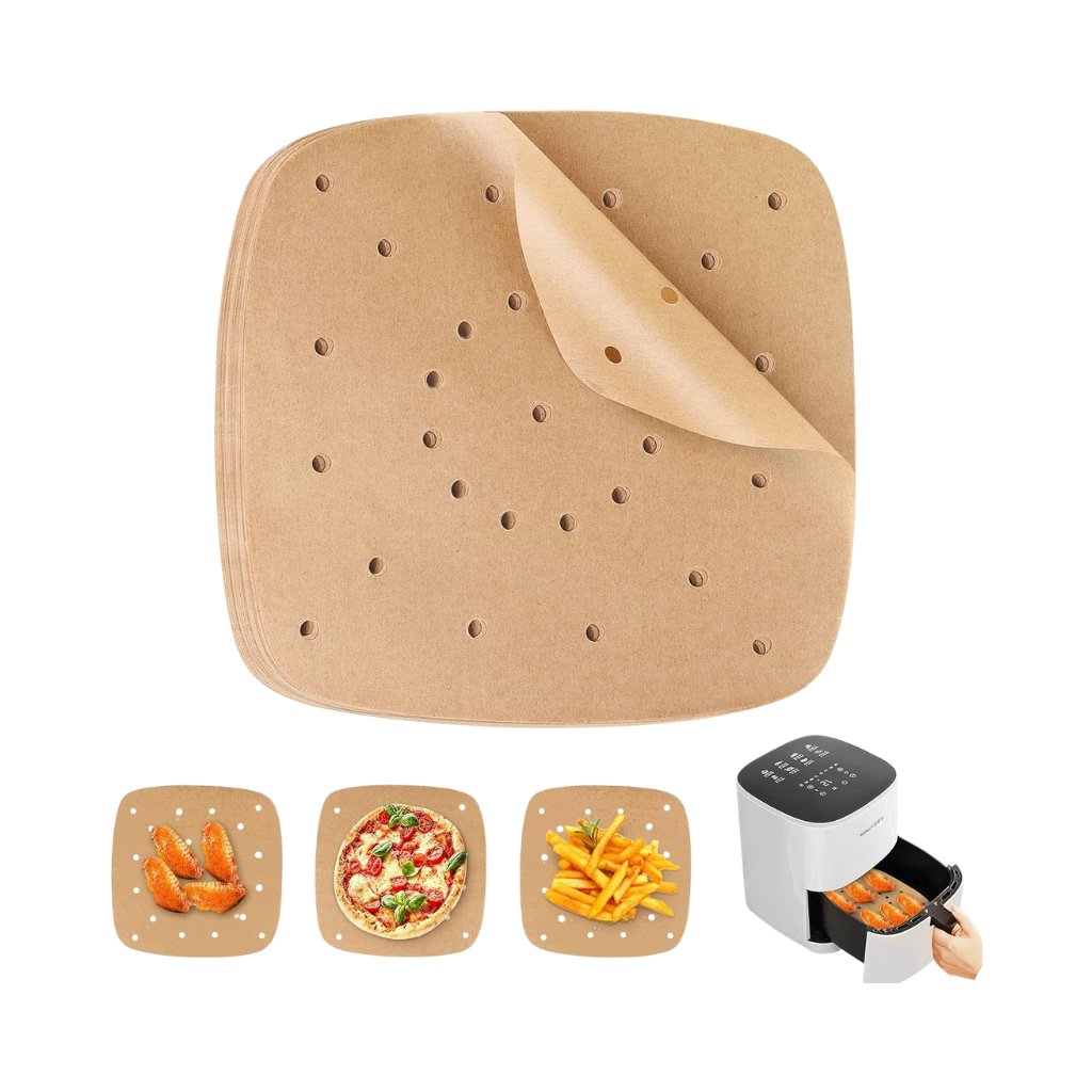 Papier sulfurisé perforé carré Airfryer x100
