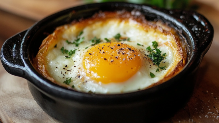 La recette facile et rapide de l'Oeuf cocotte airfryer - Le Airfryer