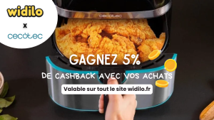 5% de cashback sur Cecotec grâce à Widilo