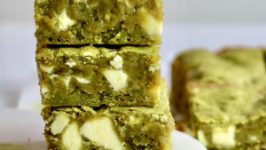 Recette de brownie au matcha et chocolat blanc