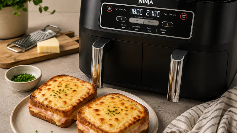 Croque monsieur au Airfryer : recette facile, rapide et croustillante